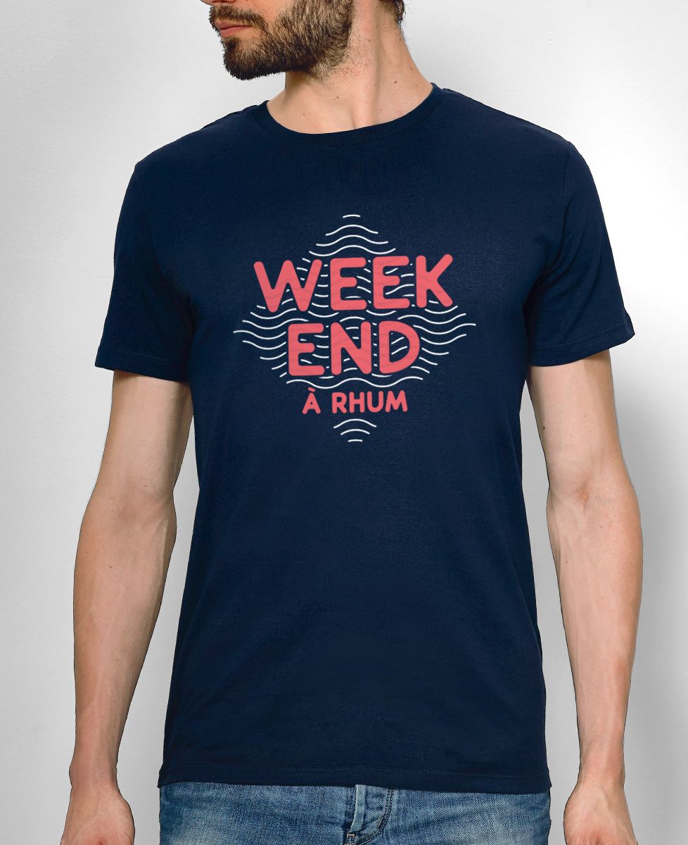 T-shirt homme Weekend à rhum - Apéro