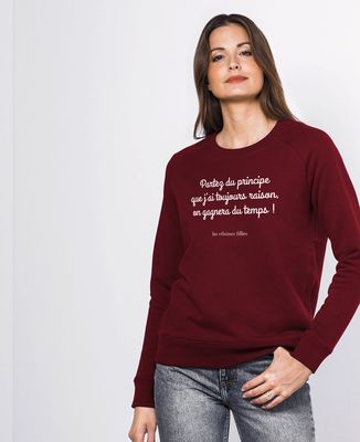 Sweatshirt femme Partez du principe