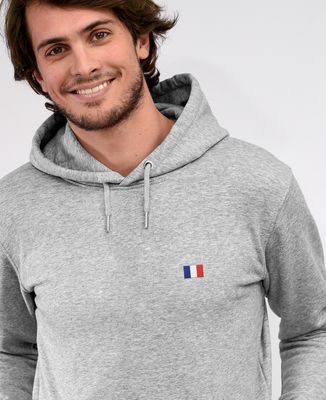 Hoodie homme Drapeau brodé personnalisé