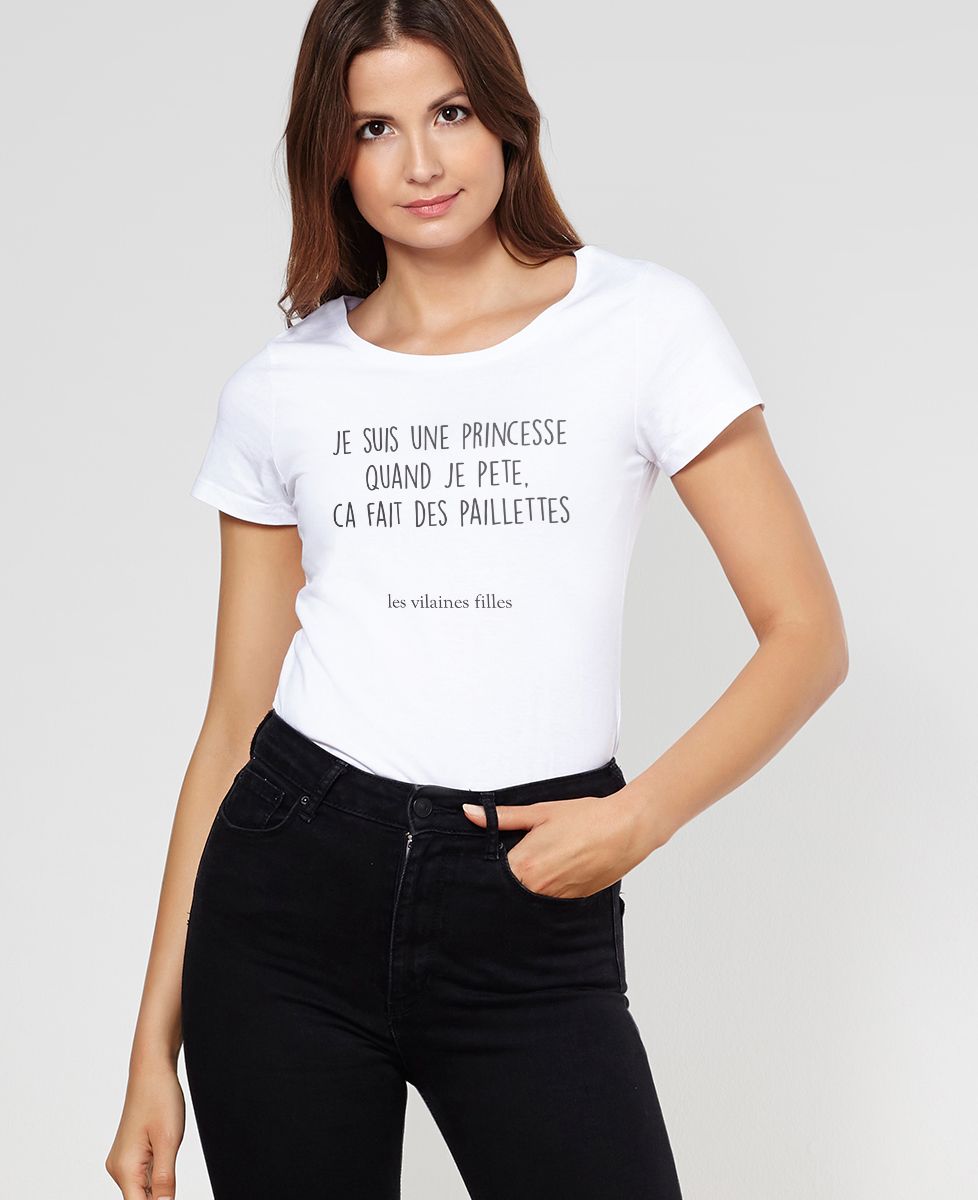 T-Shirt femme Princesse qui pète