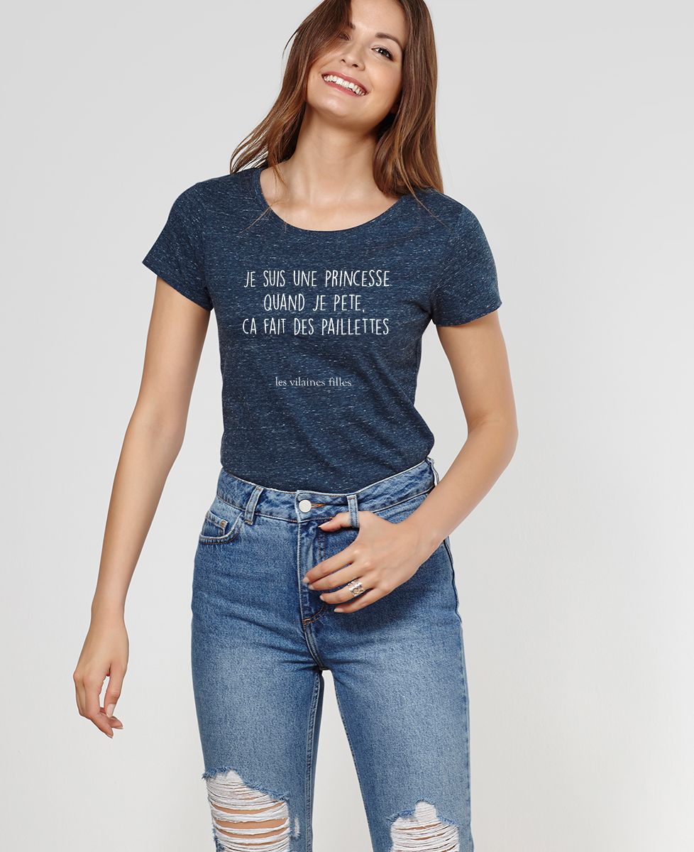 T-Shirt femme Princesse qui pète