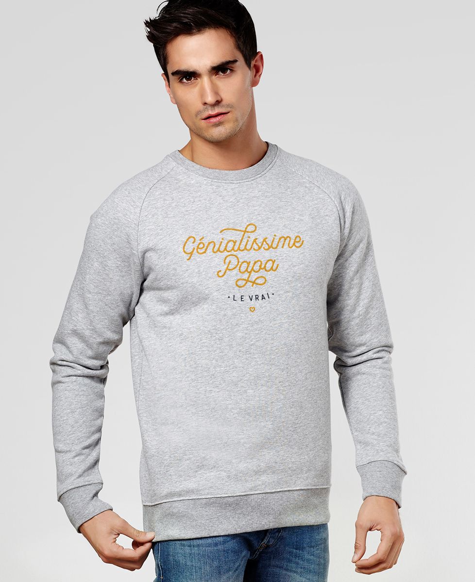 Sweatshirt homme Génialissime papa