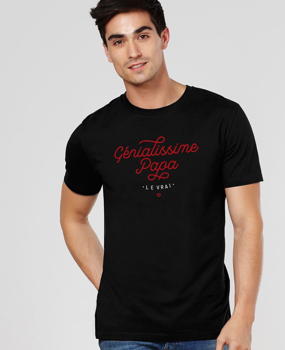 T-Shirt homme Génialissime papa