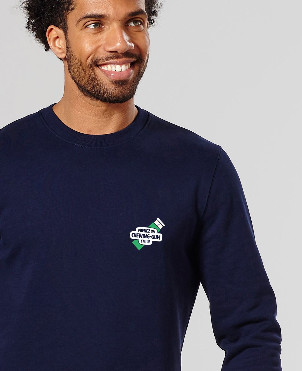 Sweatshirt homme Prenez un chewing-gum Emile