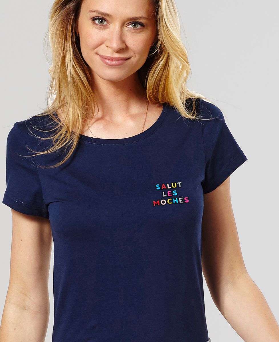 T-shirt femme Salut les moches (brodé)