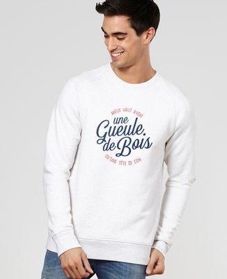 Sweatshirt "Ta Gueule" - Coupe Classique, Col Tissé, 241 G, Humour Décalé Pour Femmes Et Hommes