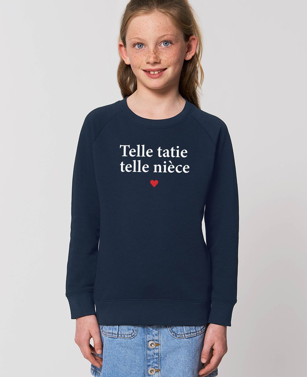 Sweatshirt enfant Telle tatie telle nièce