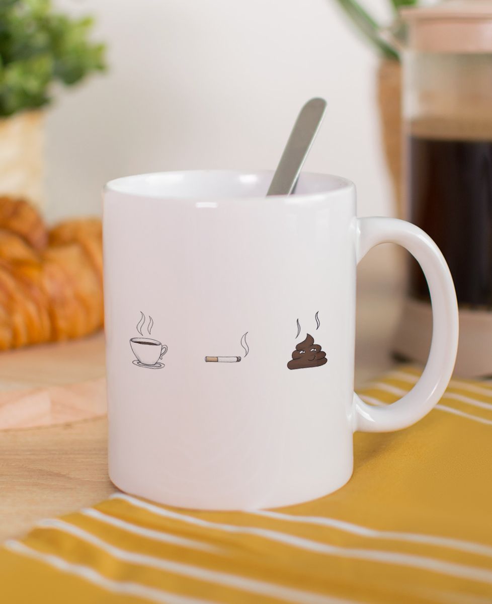 Mug Café clope caca