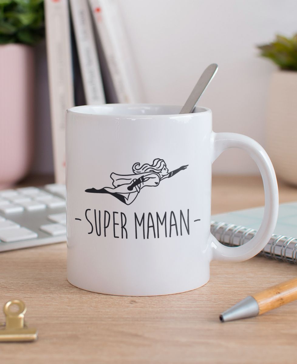 Mug Maman Super-héroïne - Cadeaux Maman