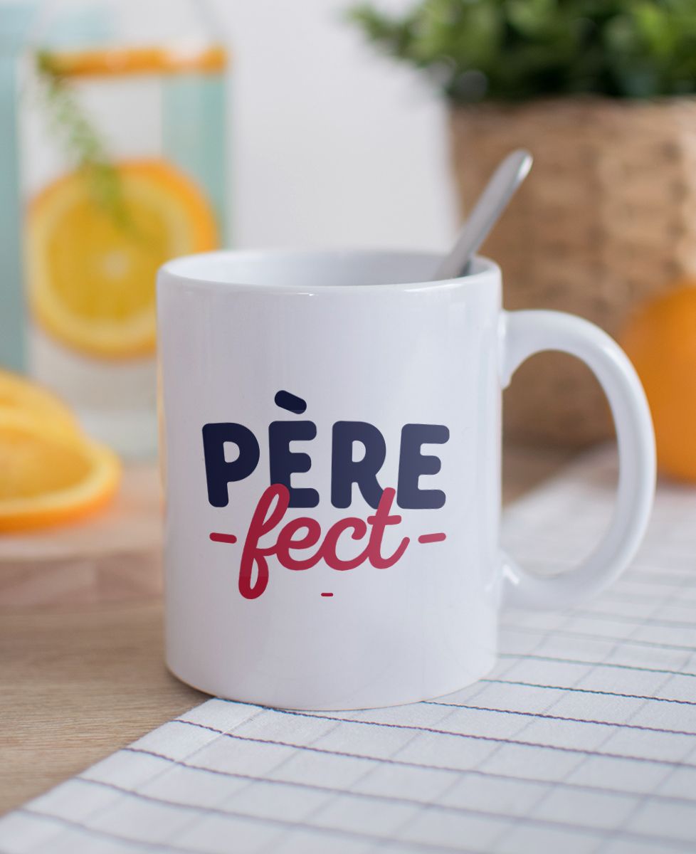 Mug Pèrefect - Cadeaux Papa, Cadeaux Papy, Duo assortis
