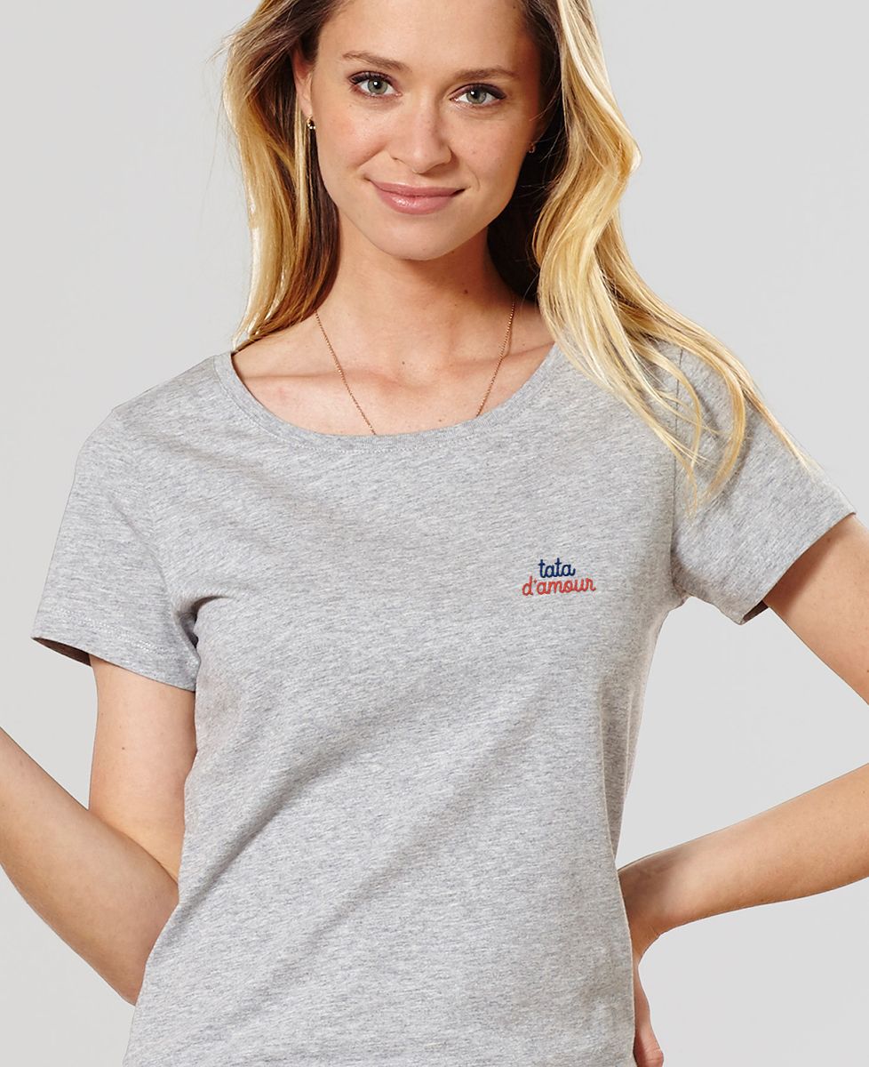 Women's T-Shirt Love Auntie (embroidered)