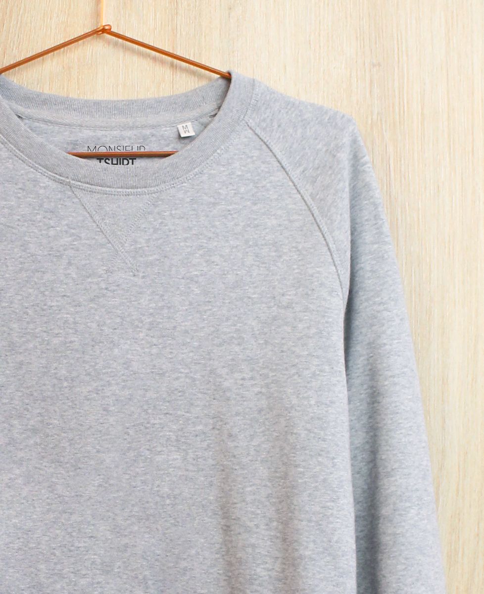 Sweatshirt homme Deux étoiles brodé personnalisé