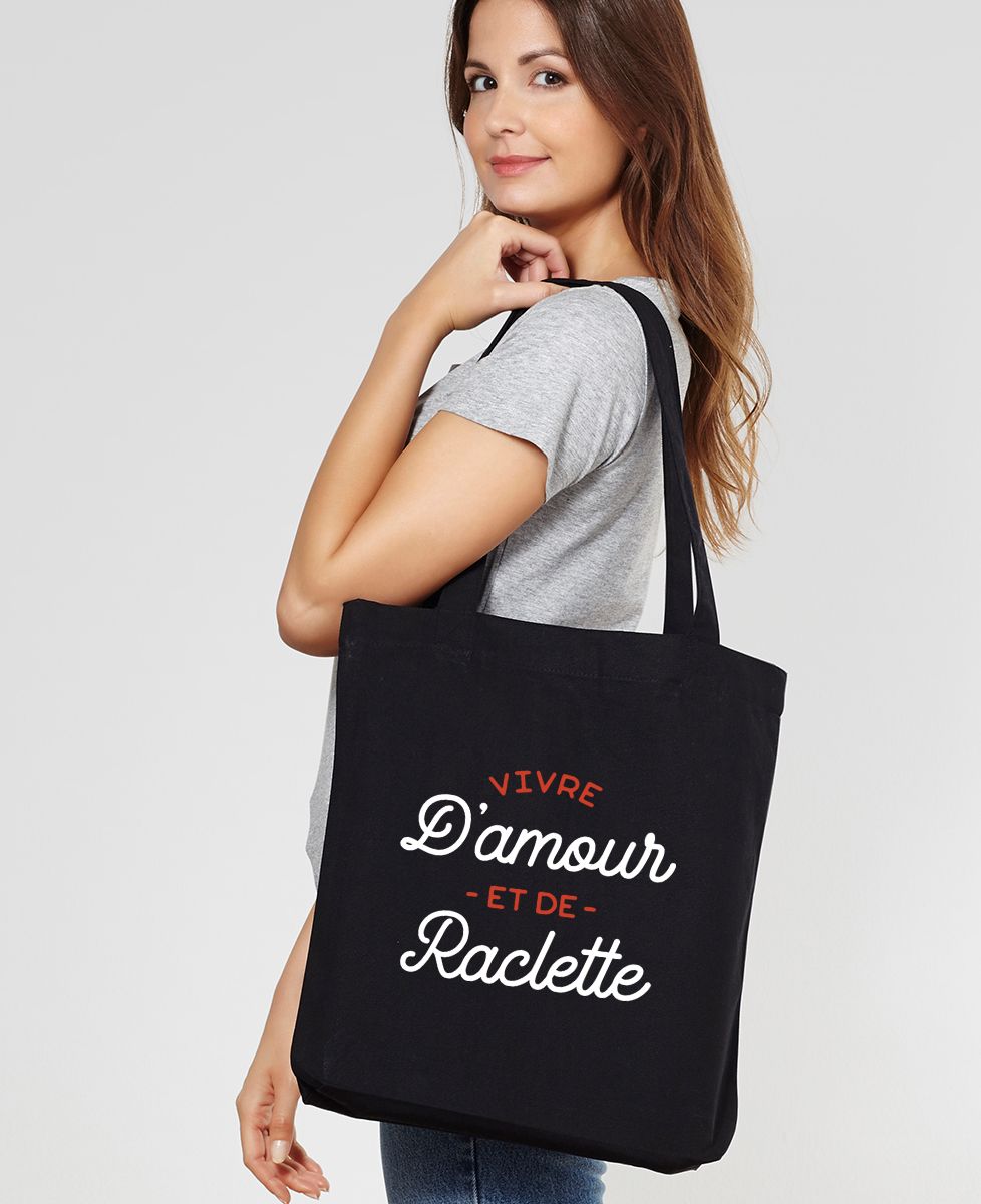 Tote bag Vivre d'amour et de raclette