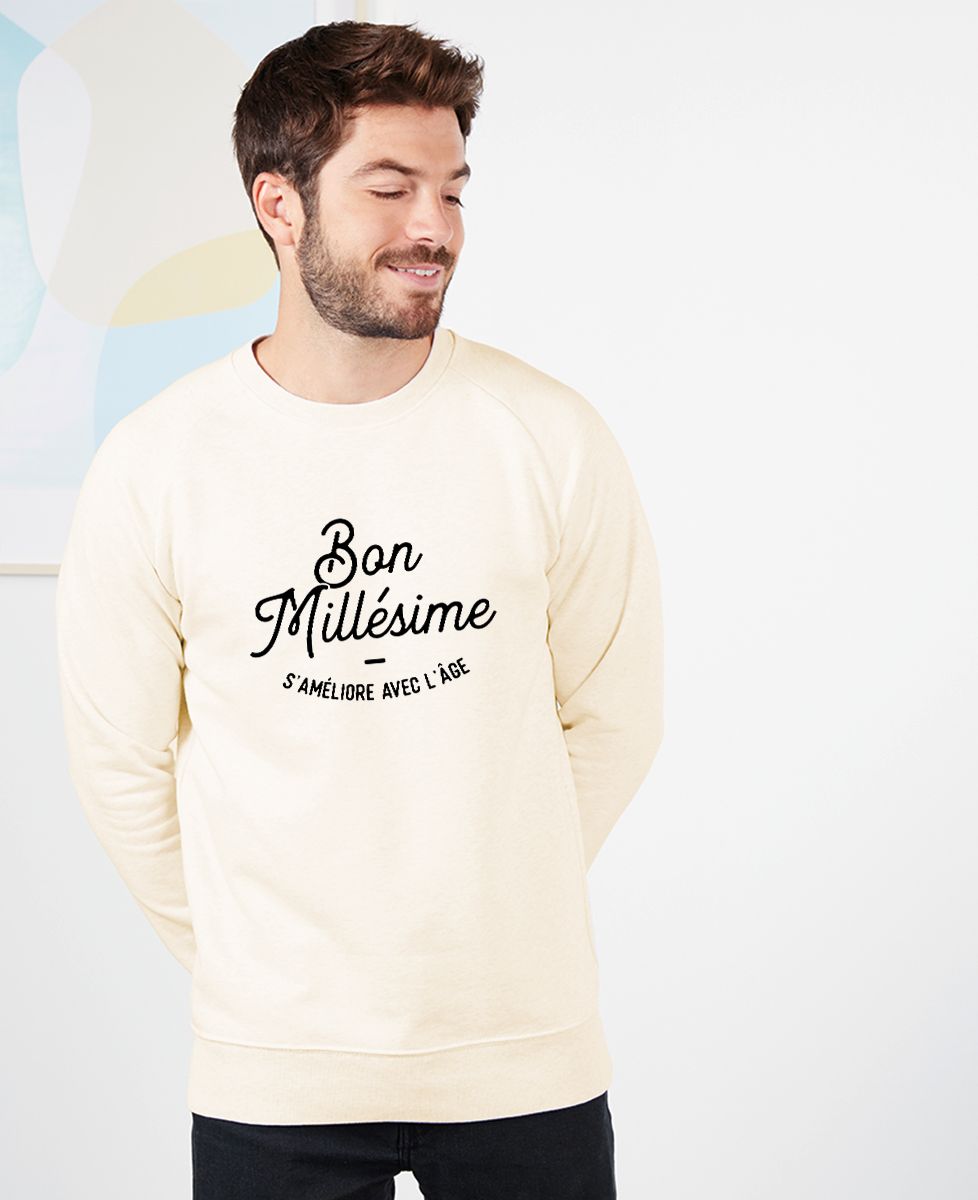 Sweatshirt homme Bon millésime - Apéro