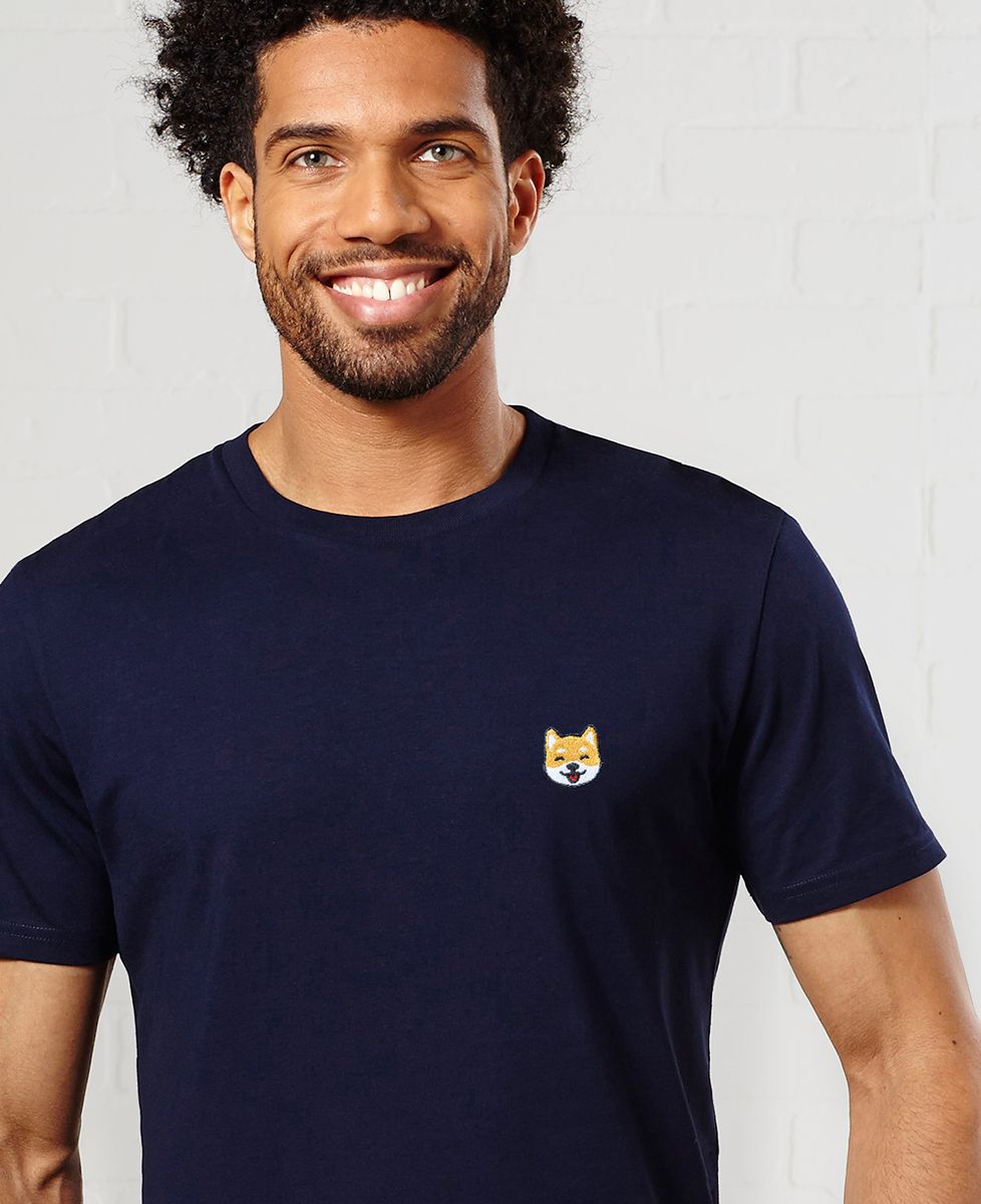 T-shirt per lui Shiba (ricamato) - Animali