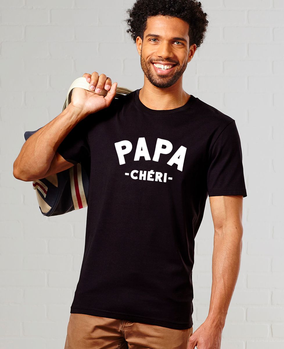 T-shirt homme Papa chéri - Cadeaux Papa