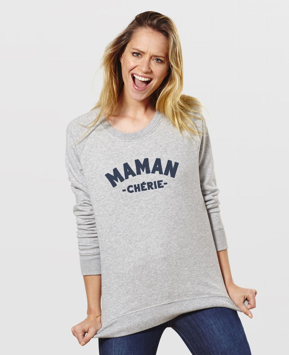 Sweatshirt femme Maman chérie II