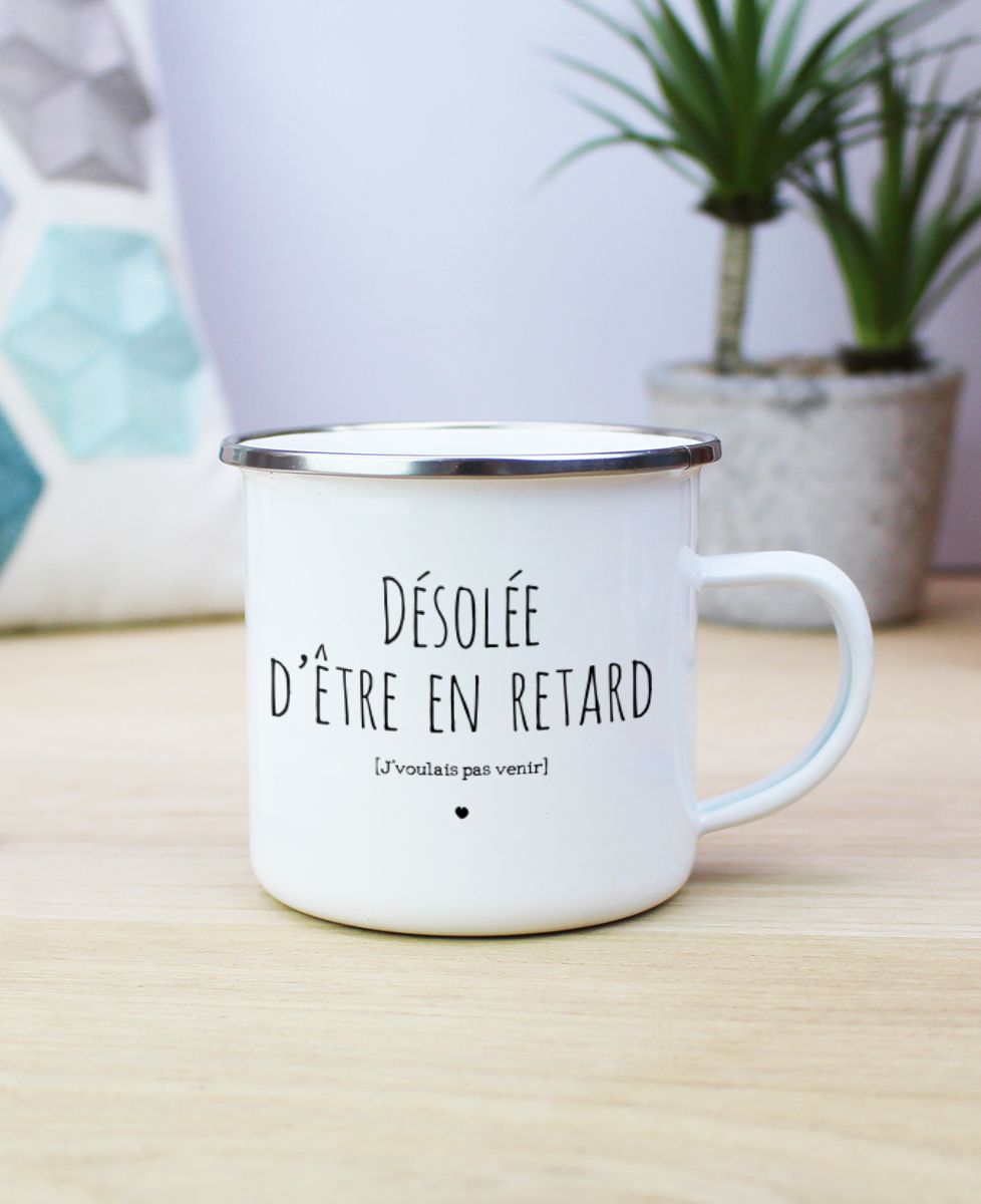 Mug Désolé d'être en retard