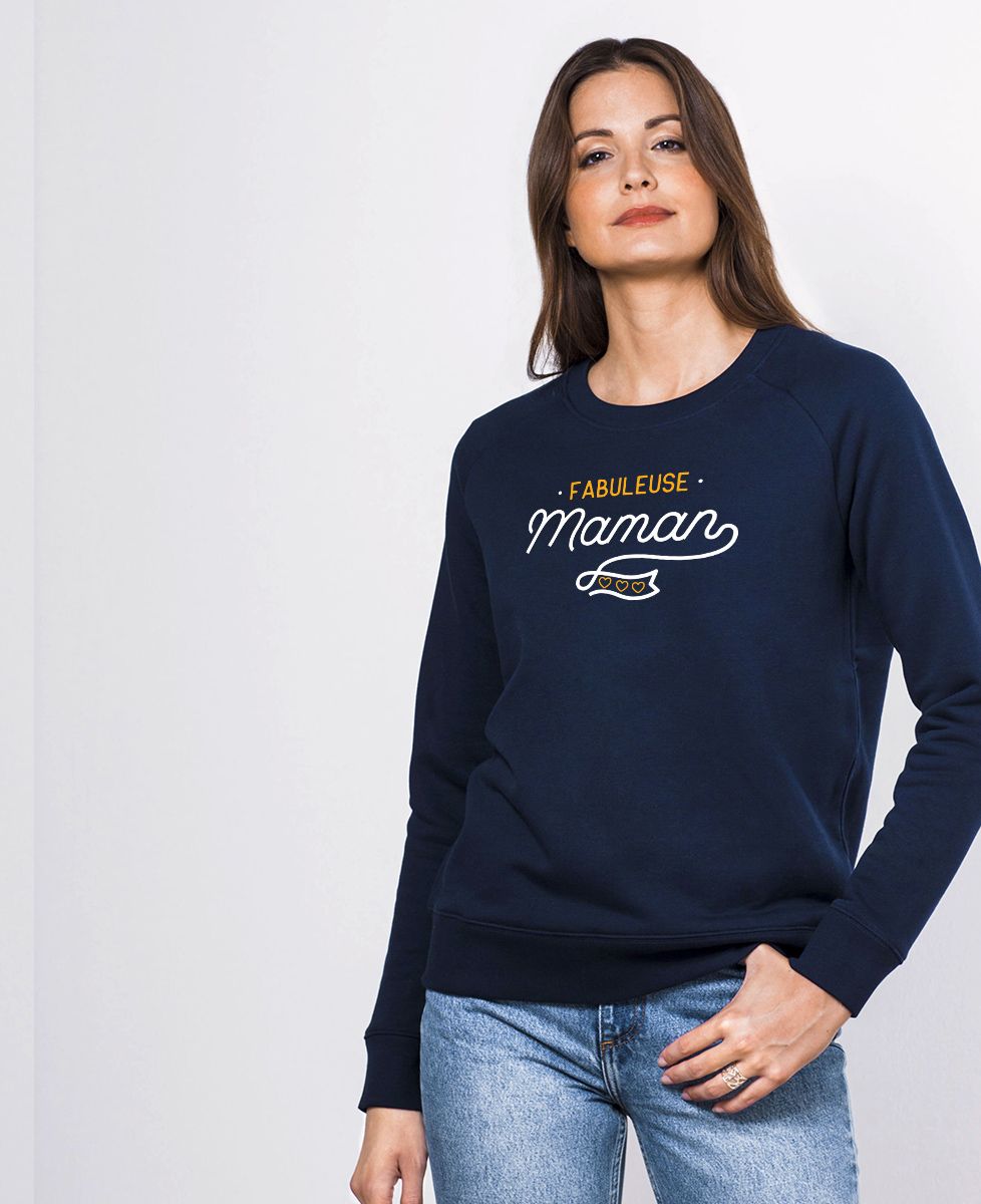 Sweatshirt femme Fabuleuse maman - Cadeaux Maman, Future Maman