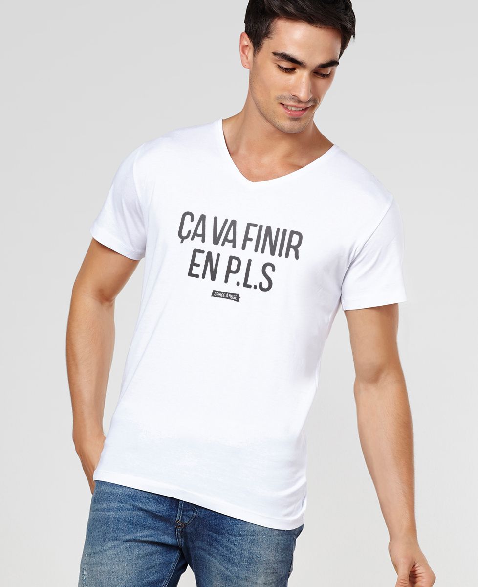 T-Shirt homme Ça va finir en PLS
