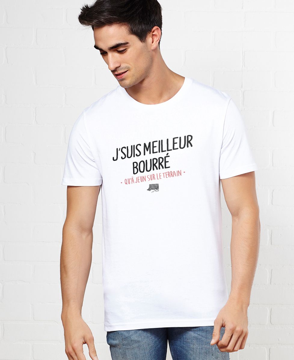 T-Shirt homme J'suis meilleur bourré