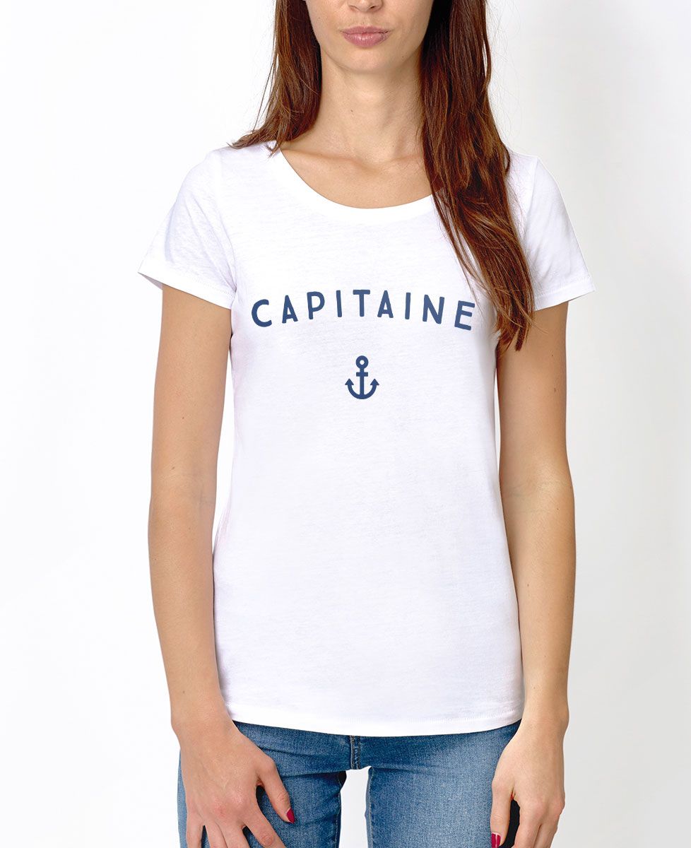 T-shirt femme Capitaine - Sport, Football, Duo assortis