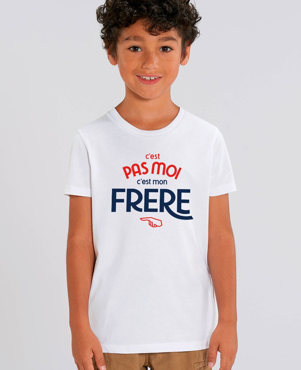 T-shirt enfant C'est pas moi c'est mon frère - Cadeaux Frère