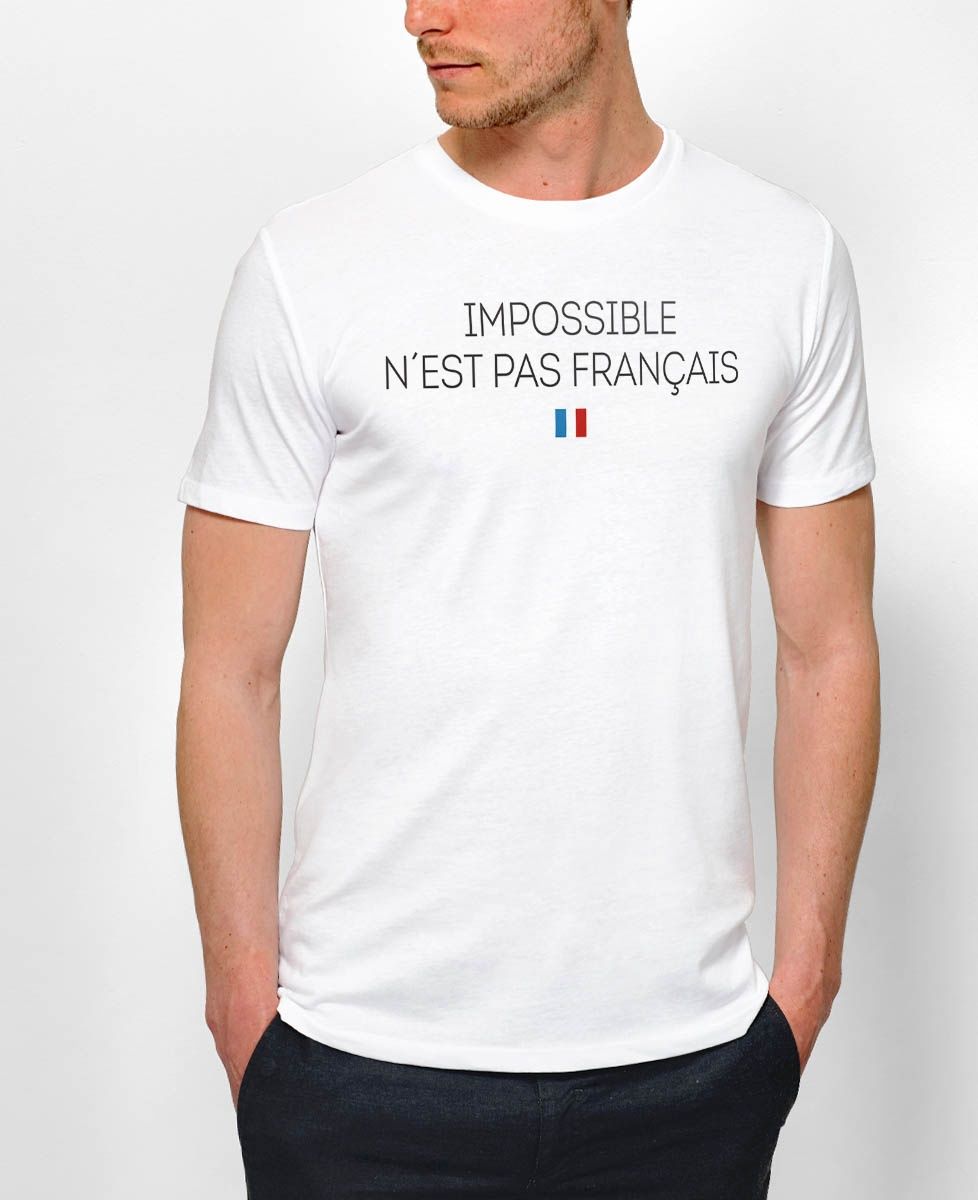 T-Shirt homme Impossible n'est pas français
