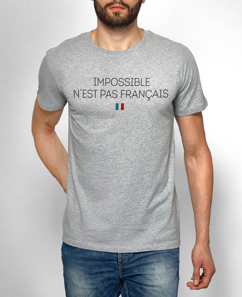 T-Shirt homme Impossible n'est pas français