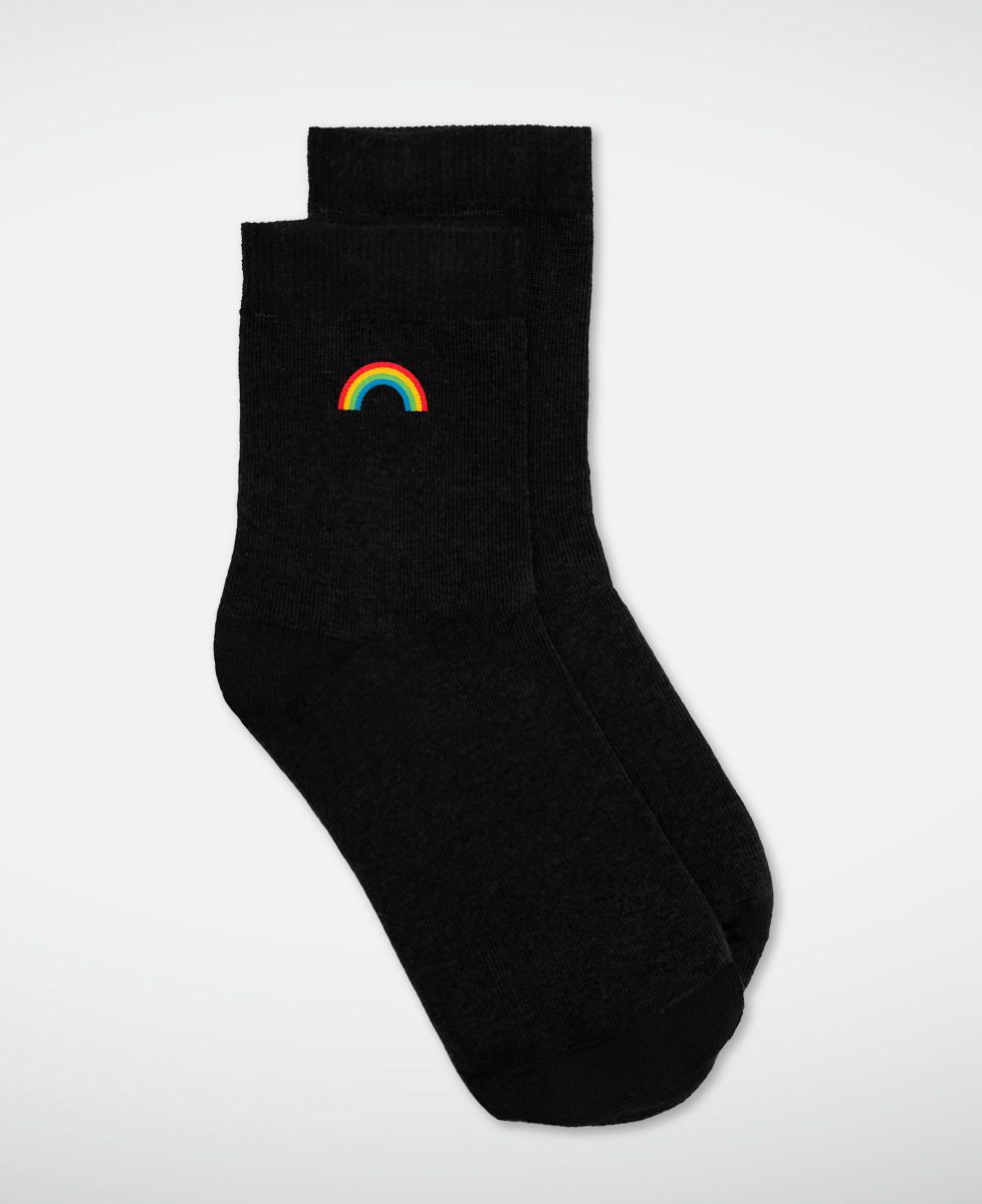 Socken für Damen Regenbogen (gestickt)