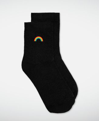 Women's socks Rainbow (embroidered)