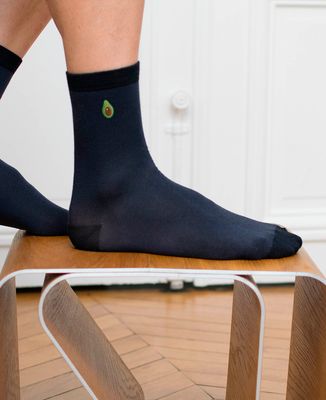 Socken für Herren Avocado (bestickt)