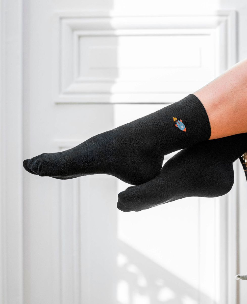 Socken für Damen Rakete (bestickt) - Sport