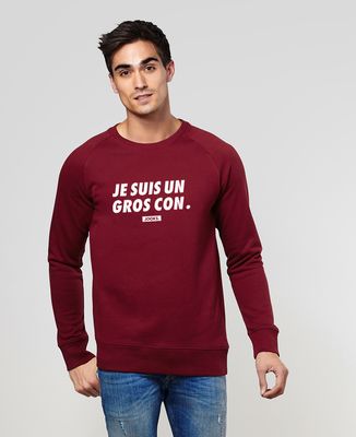 Sweatshirt homme Je suis un gros con