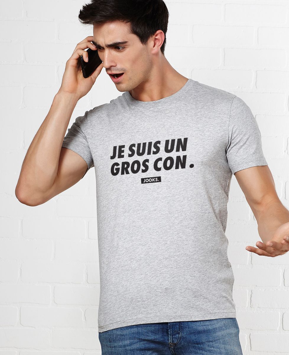 T-shirt homme Je suis un gros con