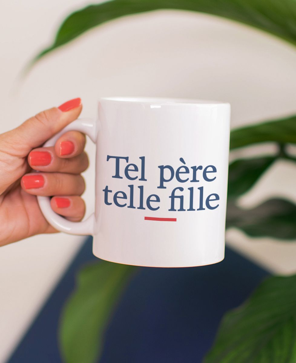 Mug Tel père telle fille - Cadeaux Papa, Cadeaux Couple, Duo assortis