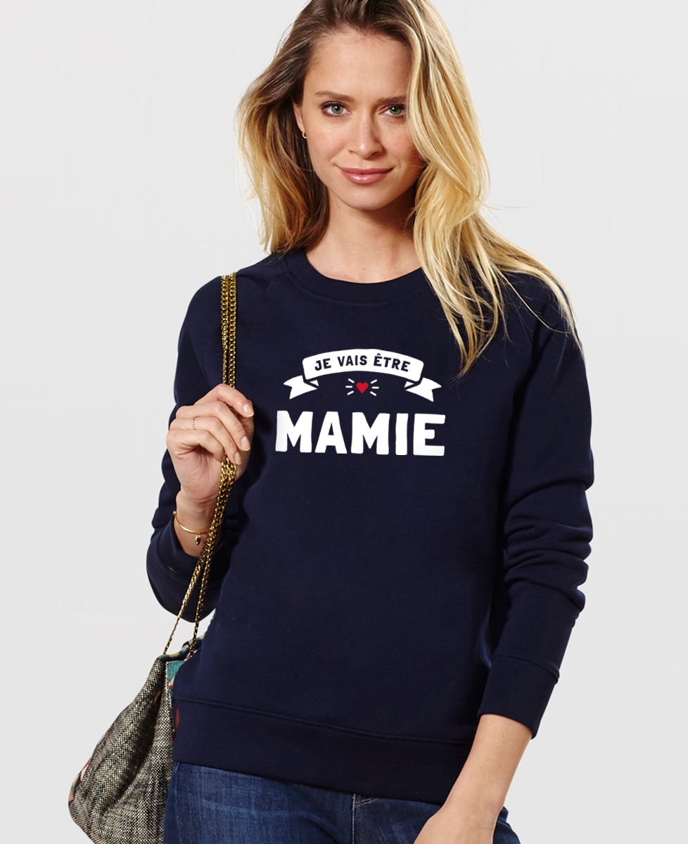 Sweatshirt femme Je vais être mamie