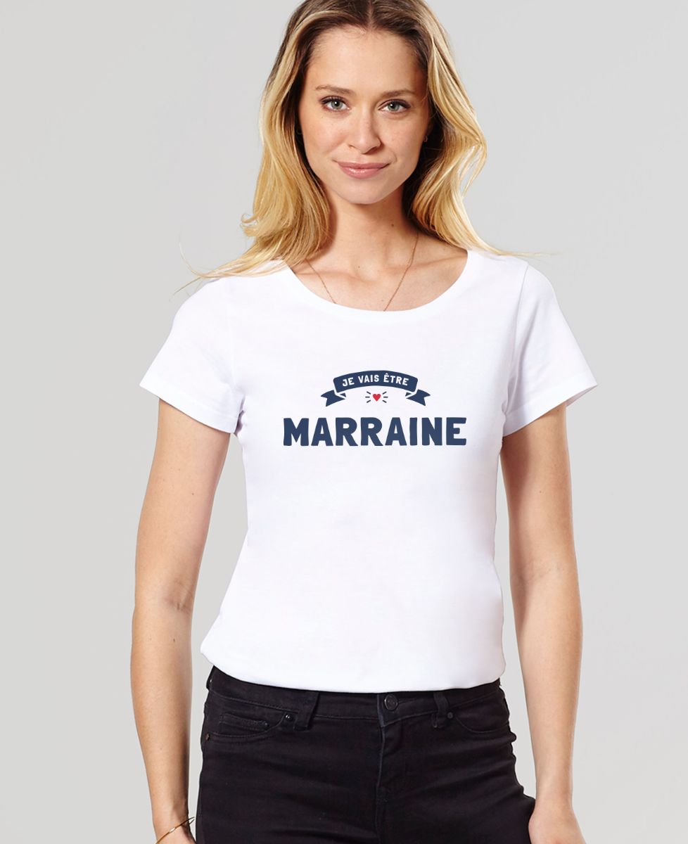 T-shirt femme Je vais être marraine