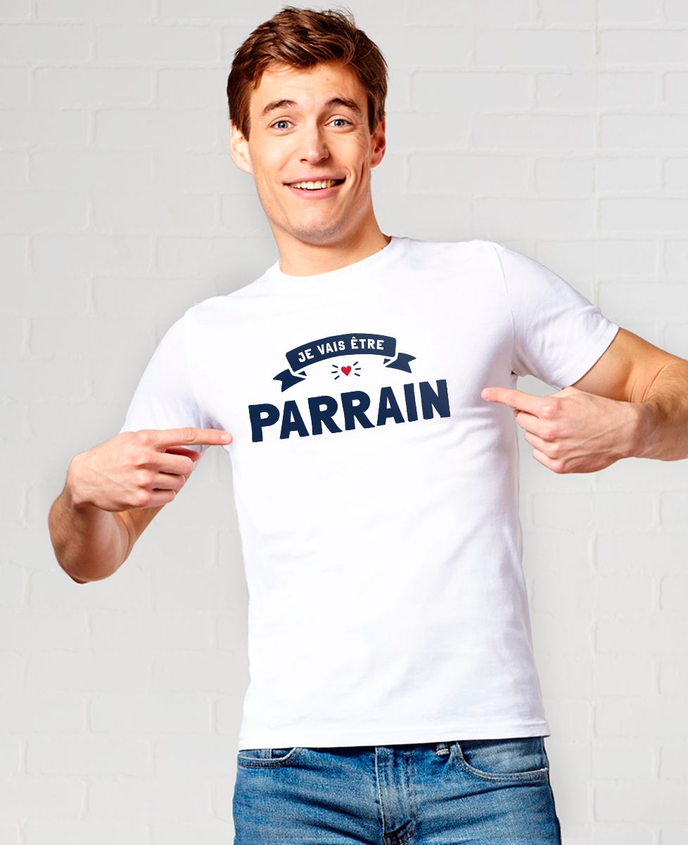 T-shirt homme Je vais être parrain