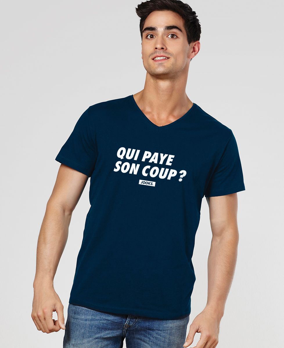 T-shirt homme Qui paye son coup ? - Apéro