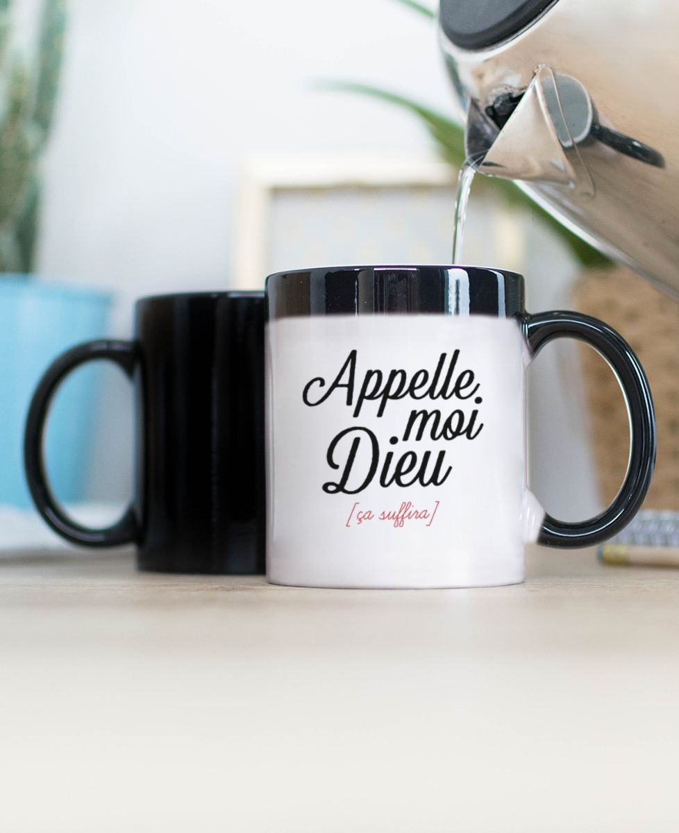 Mug Appelle moi Dieu - Apéro, Cadeaux Couple