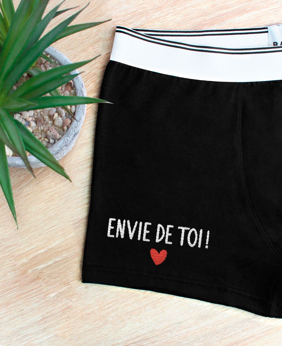 Boxer Envie de toi (brodé) - Cadeaux Couple