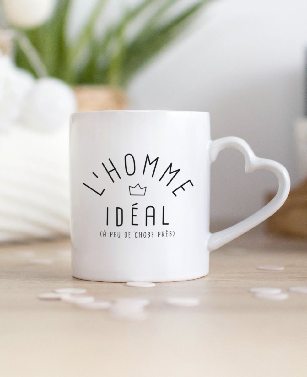 Mug L'homme idéal - EVG, Cadeaux Couple, Mariage