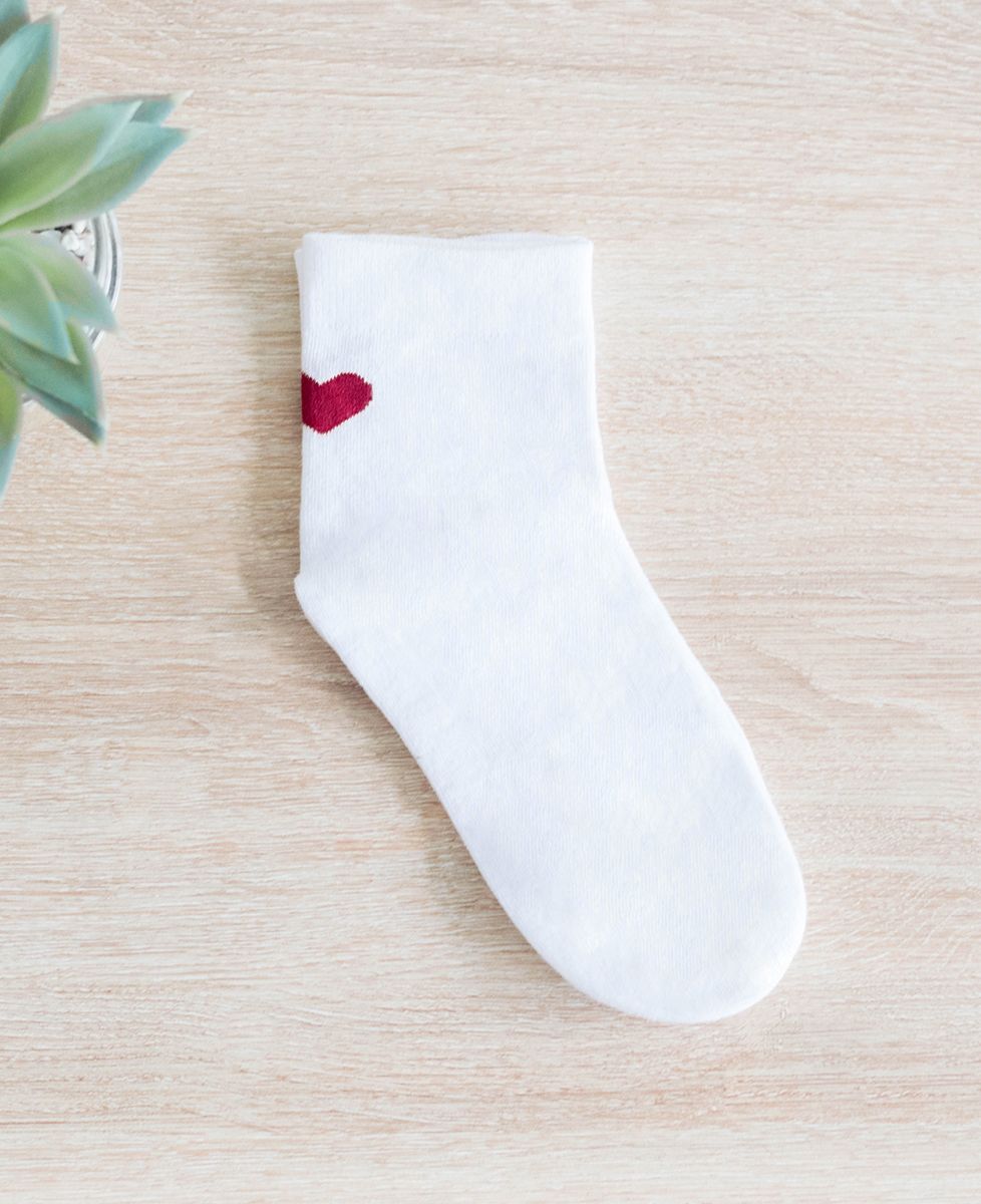 Chaussettes femme Talon Coeur - Cadeaux Couple