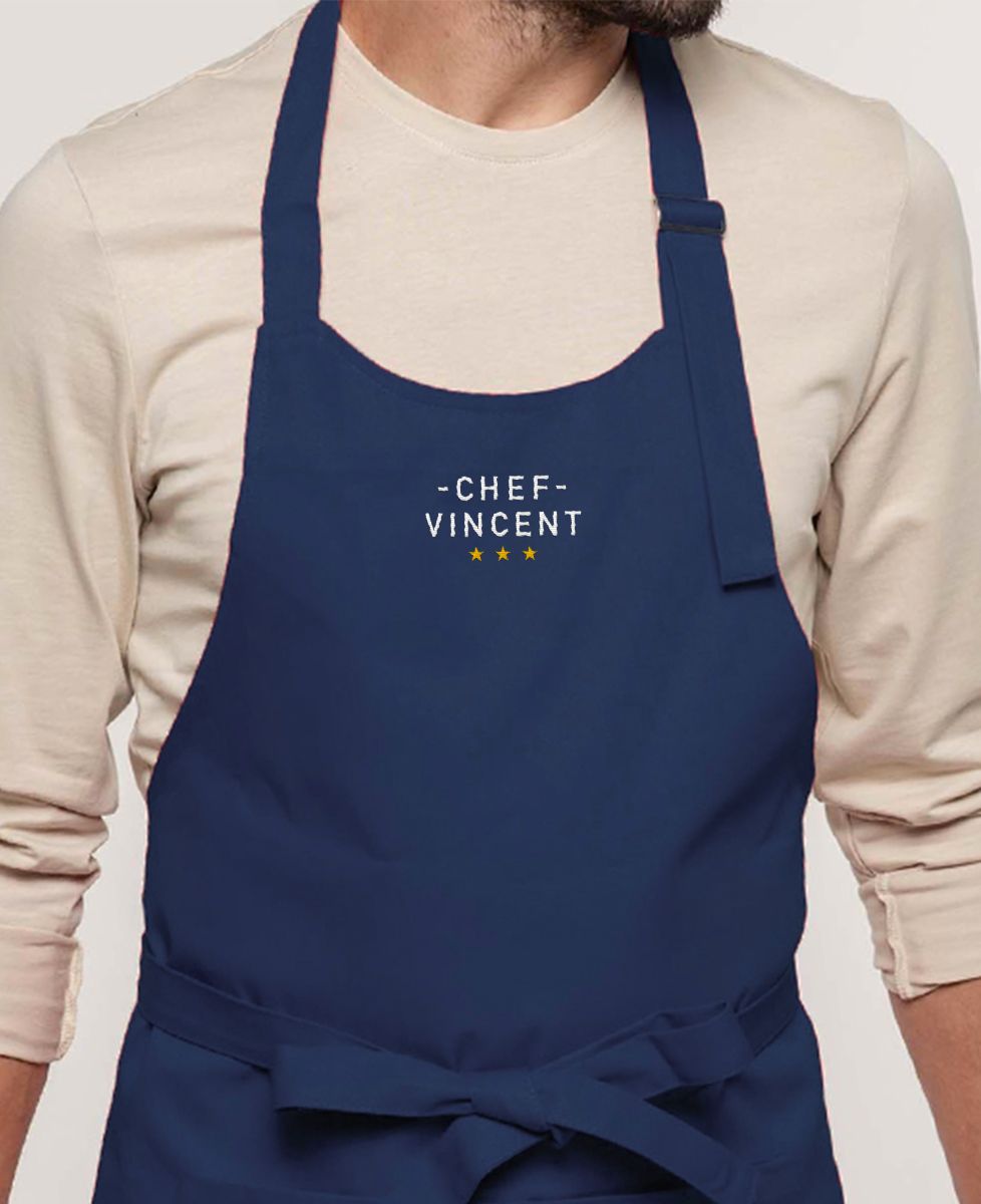 Chef's apron personalized first name I Monsieur TSHIRT
