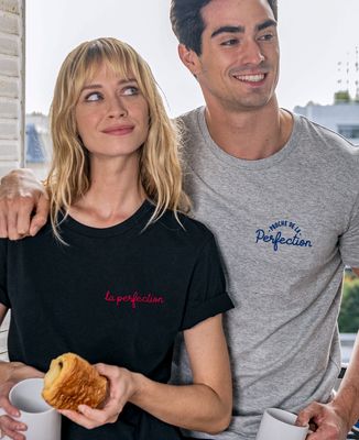 T-shirt femme La perfection (brodé) - Cadeaux Couple