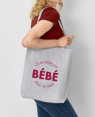 Totebag On laisse pas bébé dans un coin
