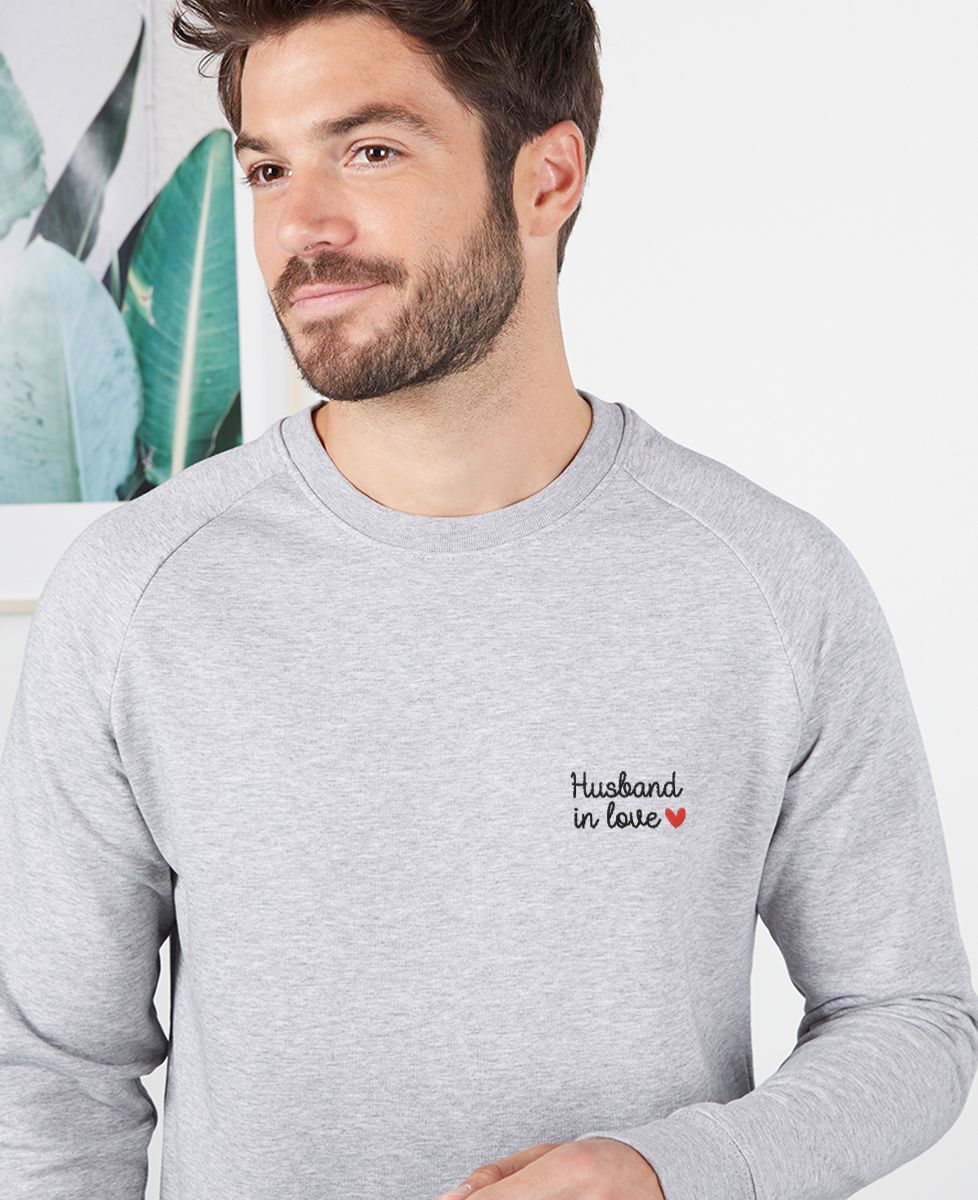 Sweatshirt homme Husband in love - Cadeaux Couple
