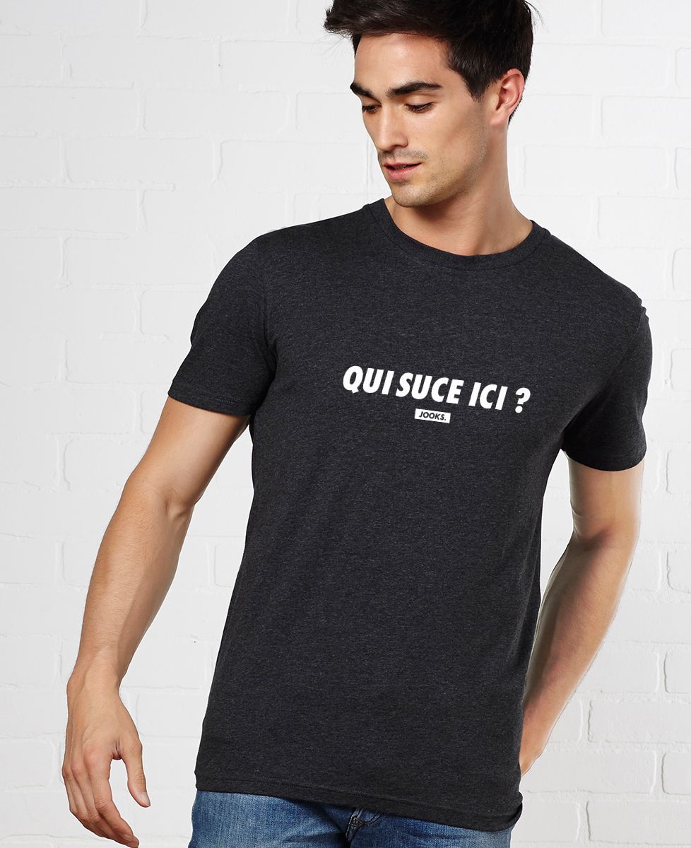Tshirt Qui suce ici ? Jooks x Monsieur TSHIRT Mode Homme — free download