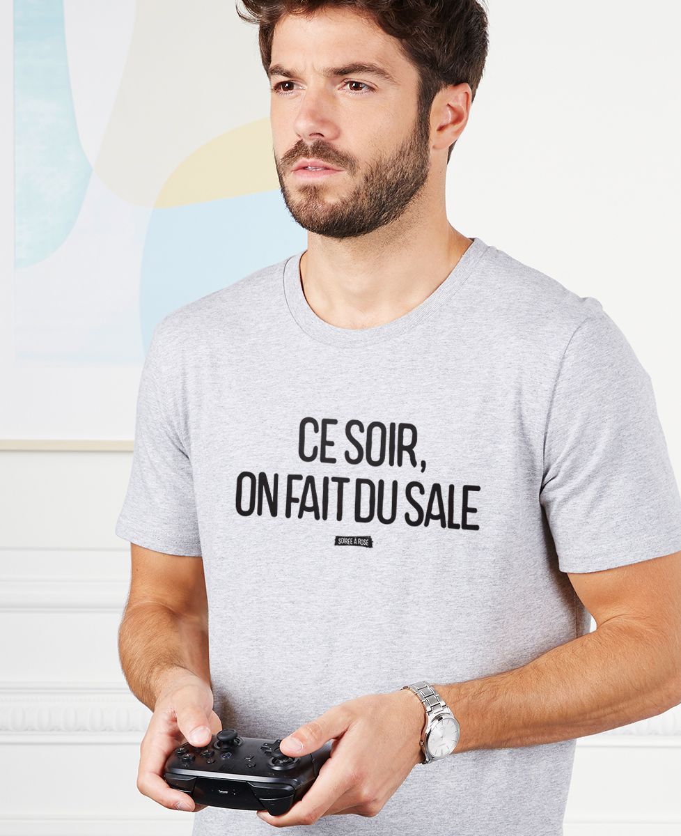 T-shirt homme Ce soir on fait du sale - Apéro, Cadeaux Couple